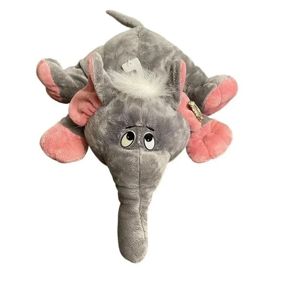 Dan Dee Collectors Choice Vintage Stuffed Gray Elephant Plush Animal Toy - Picture 1 of 11